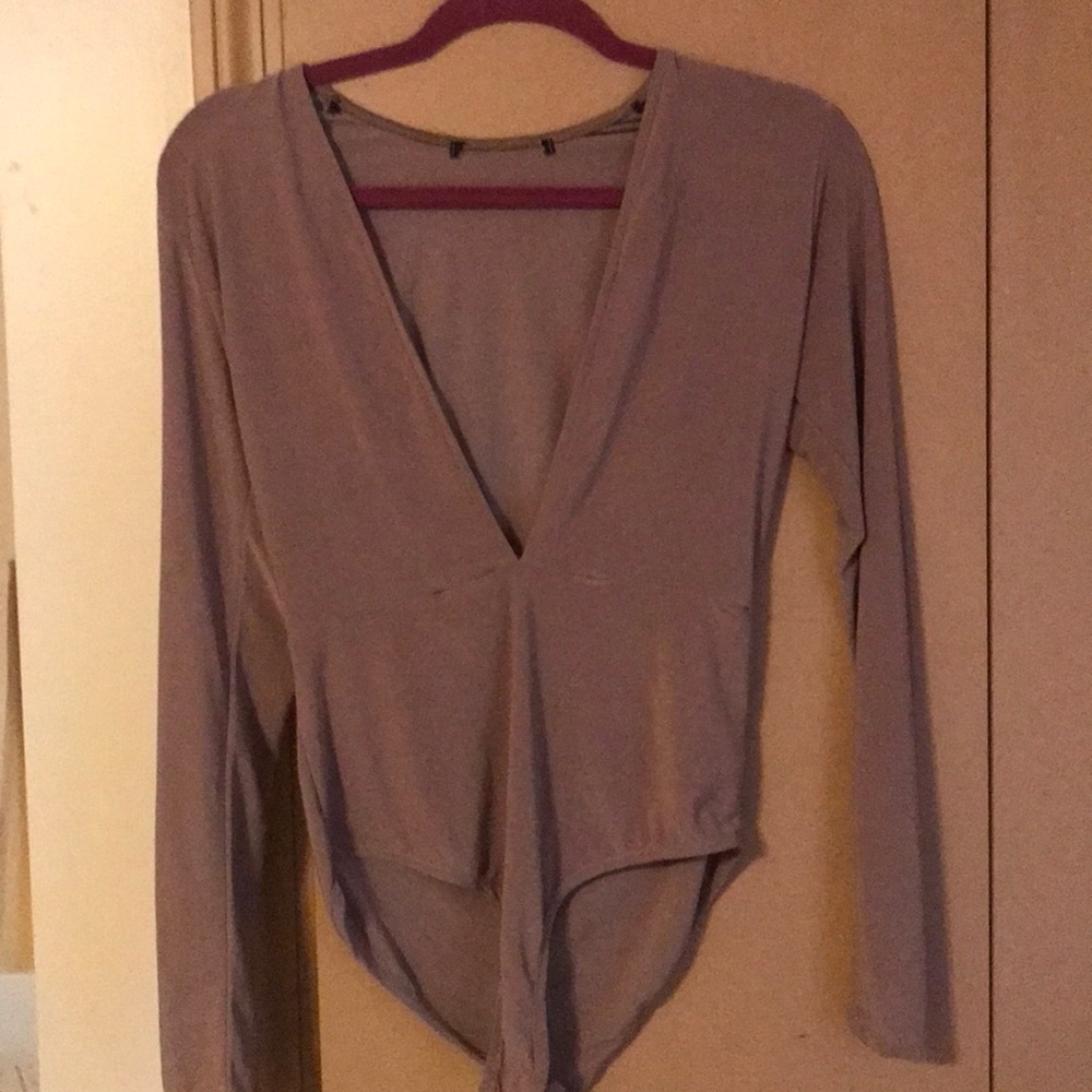 Tan medium bodysuit